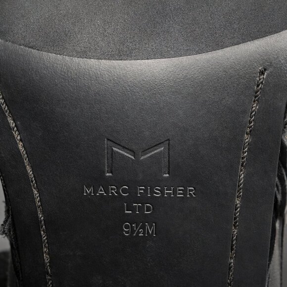 Marc Fisher Bradlee Over-The-Knee Leather Boots – Black | Size 9.5 - Picture 6 of 13